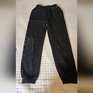 Disney Black Sweatpants with Blue and Yellow Accents